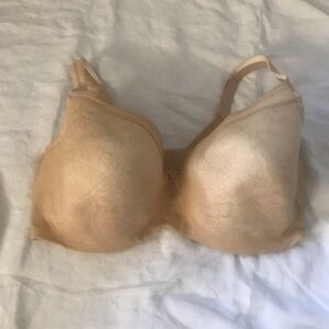 Cacique Lace Bra - Modern Lace Covered 44 G Cream Nude